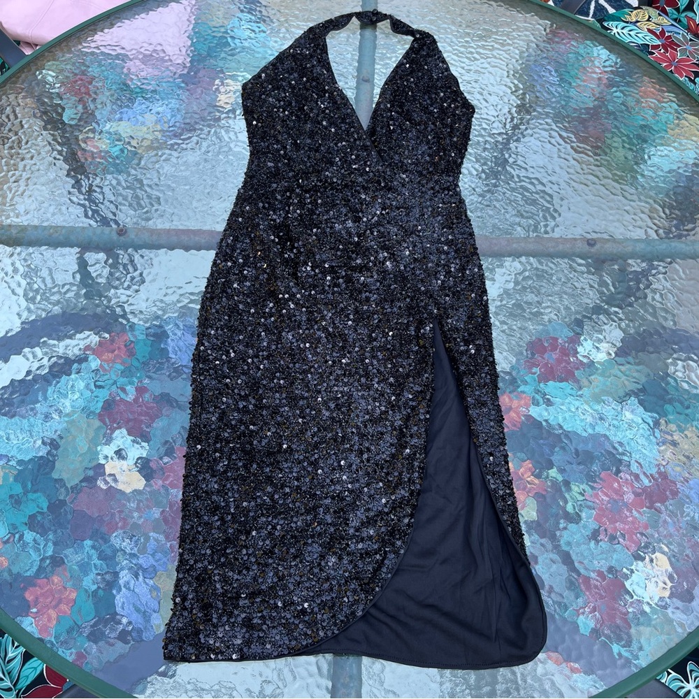 Fashion Nova Hailie Sequin Midi Dress